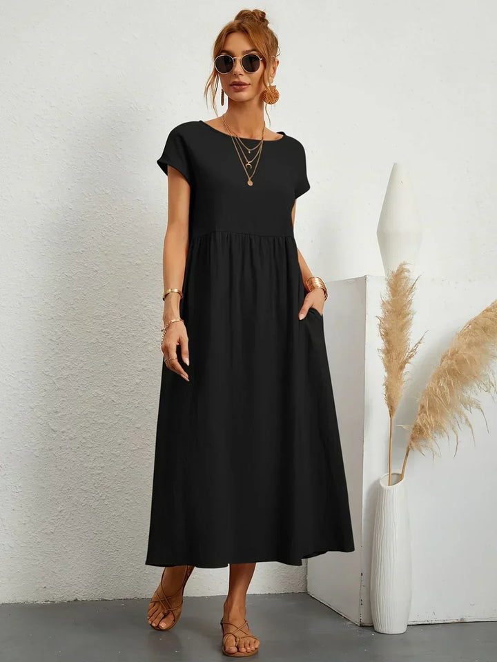 Gabrielle™ | Abito Midi Fluido Eleganza Senza Tempo