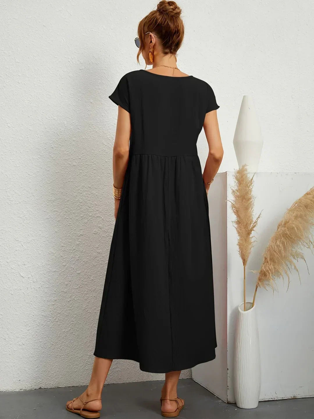 Gabrielle™ | Abito Midi Fluido Eleganza Senza Tempo