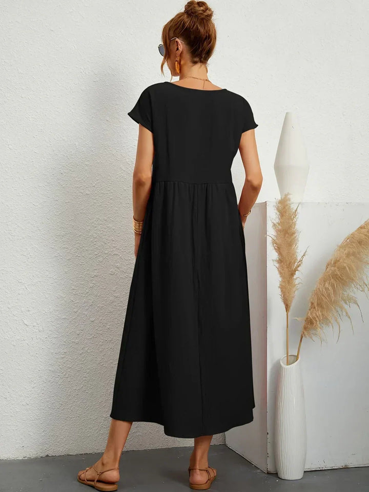 Gabrielle™ | Abito Midi Fluido Eleganza Senza Tempo