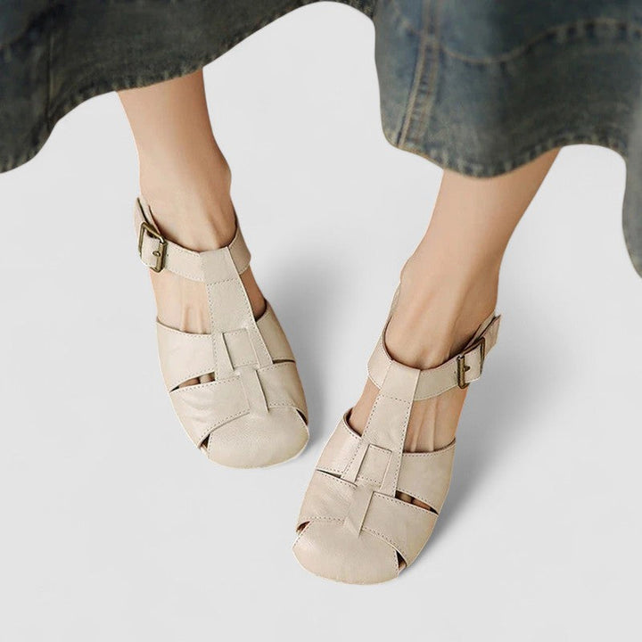 AMELIA™|SCARPE ORTOPEDICHE MARY JANE IN VERA PELLE