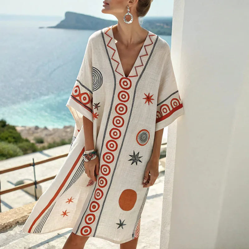 Elegante Vestito da Spiaggia in Seta per Look Estivi Indimenticabili
