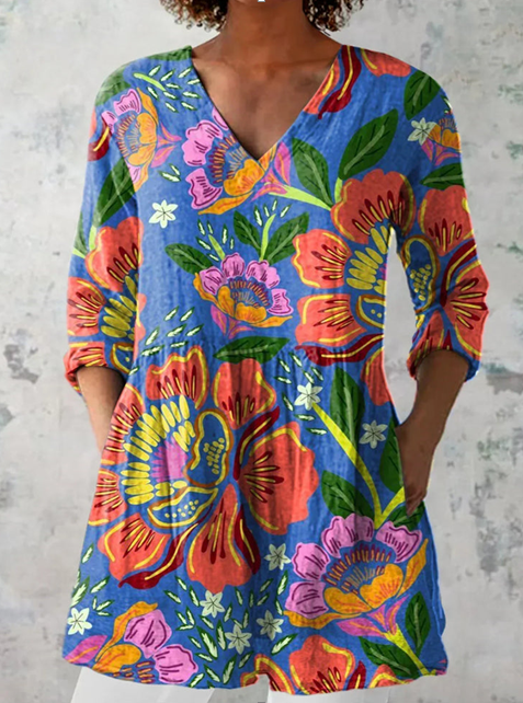 Blythe | Blusa Lunga con Scollo a V