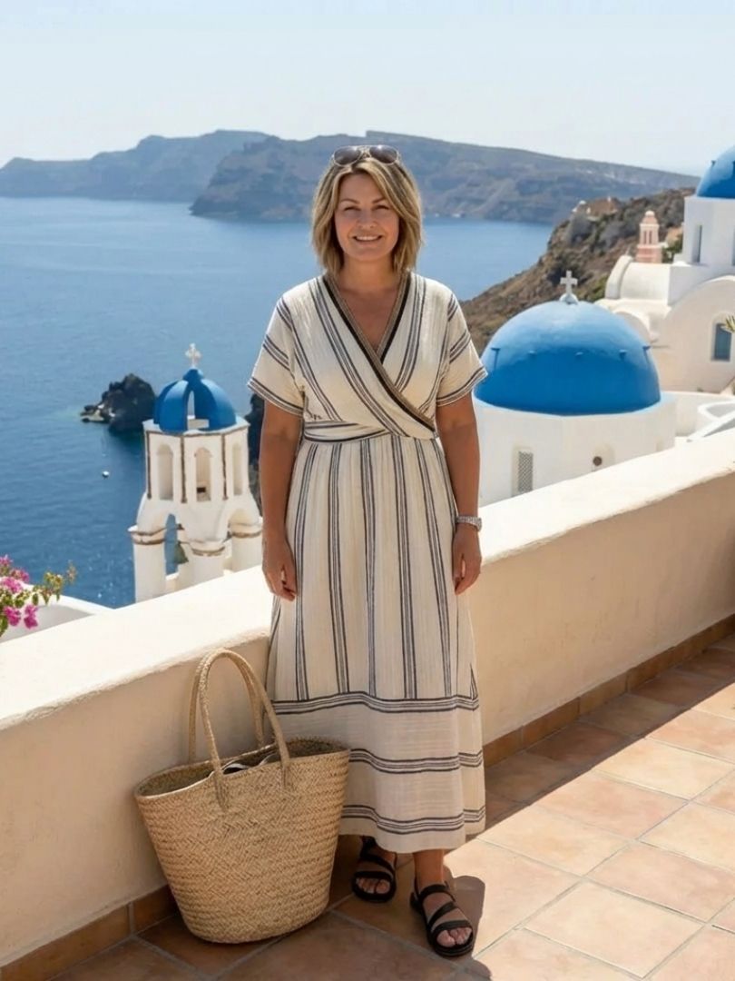 Thalassa | Abito Midi Scollo a V