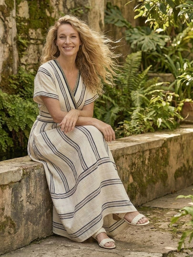 Thalassa | Abito Midi Scollo a V