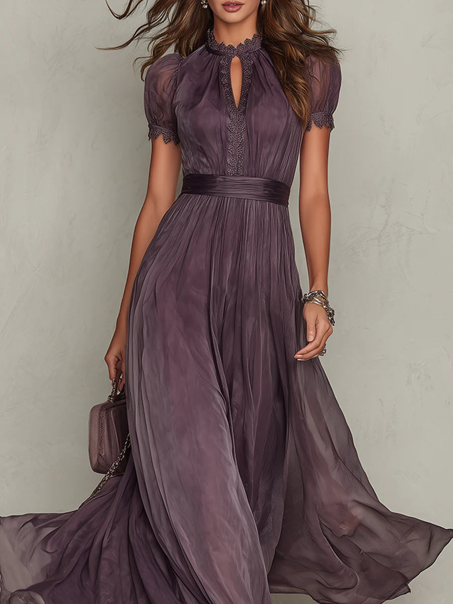 Robe Longue Flavia in Tessuto Lussuoso - Eleganza Incomparabile