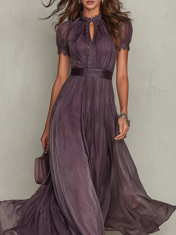Robe Longue Flavia in Tessuto Lussuoso - Eleganza Incomparabile