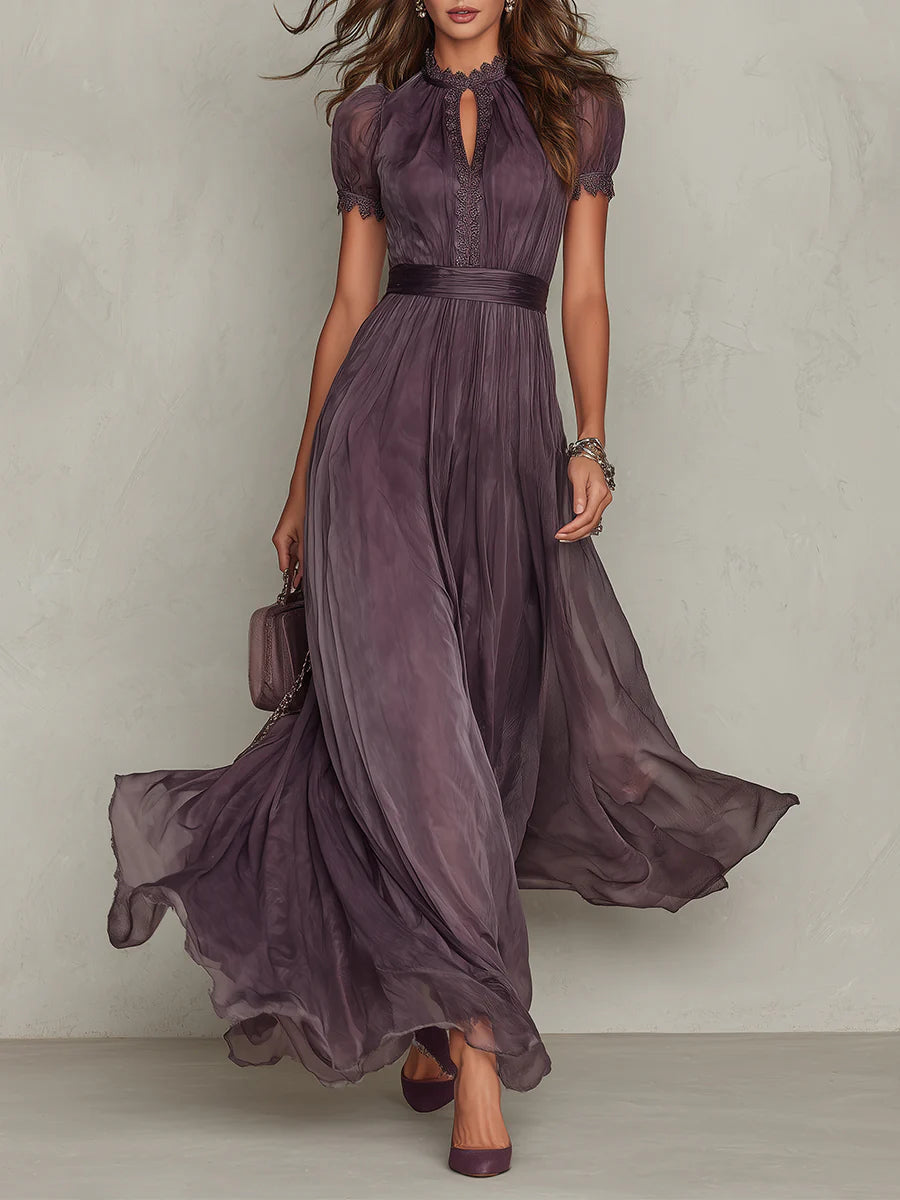 Robe Longue Flavia in Tessuto Lussuoso - Eleganza Incomparabile