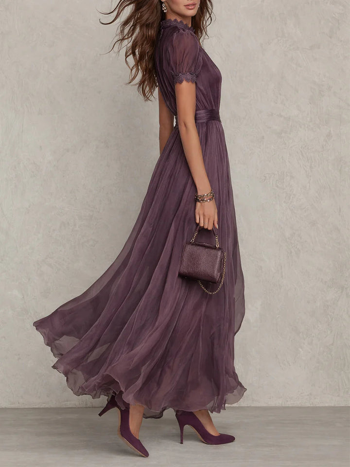 Robe Longue Flavia in Tessuto Lussuoso - Eleganza Incomparabile