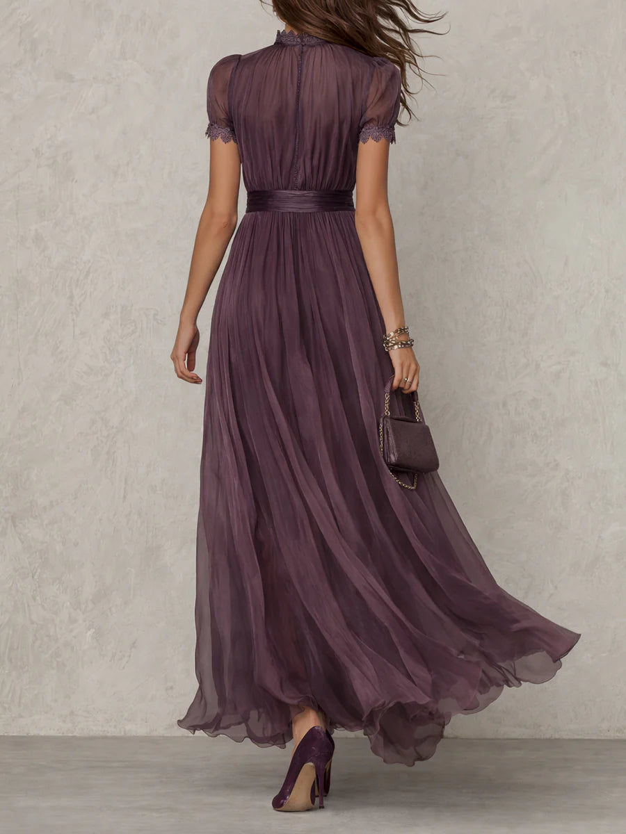 Robe Longue Flavia in Tessuto Lussuoso - Eleganza Incomparabile
