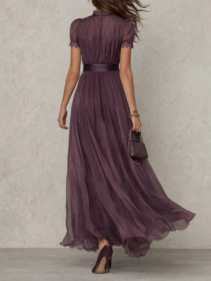 Robe Longue Flavia in Tessuto Lussuoso - Eleganza Incomparabile