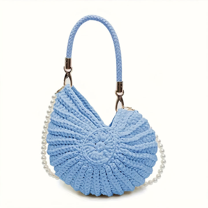 Orsola | Borsa Tote Intrecciata con Cinghia a Catena - Nero