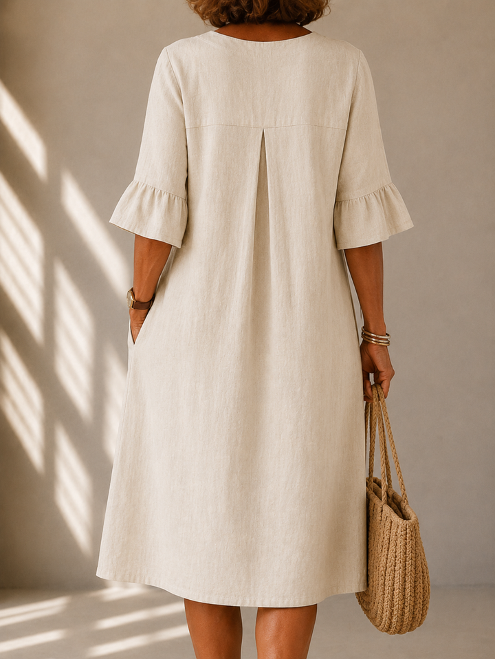 Atelier™ | Abito Bottone Pieghetta Charlotte