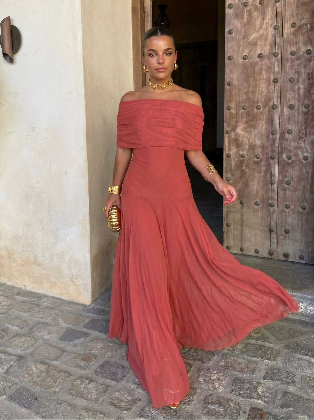 Robe Elegante Simba in Tulle di Seta