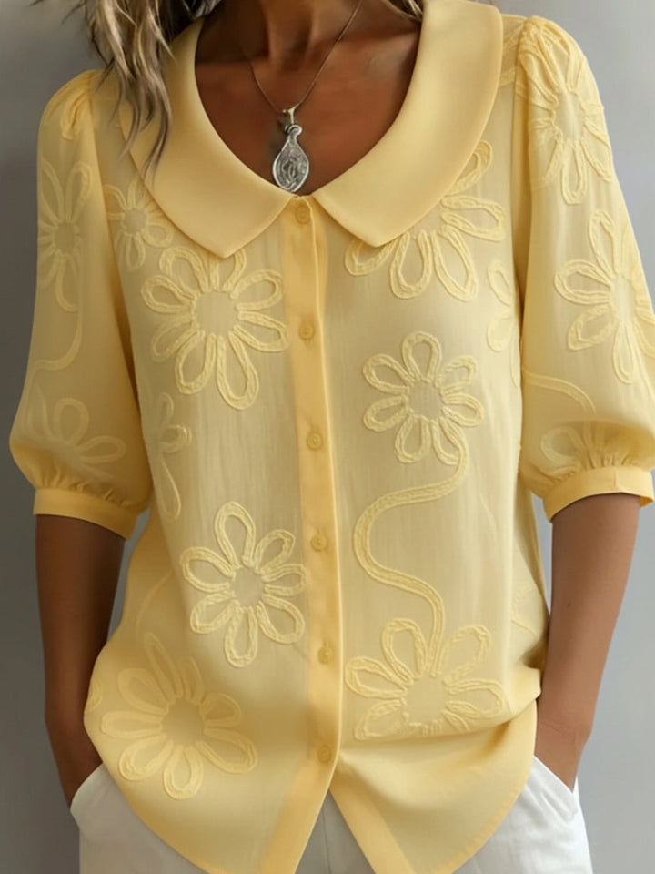 Aurélie™ | Blusa Leggera Floreale Eleganza Naturale