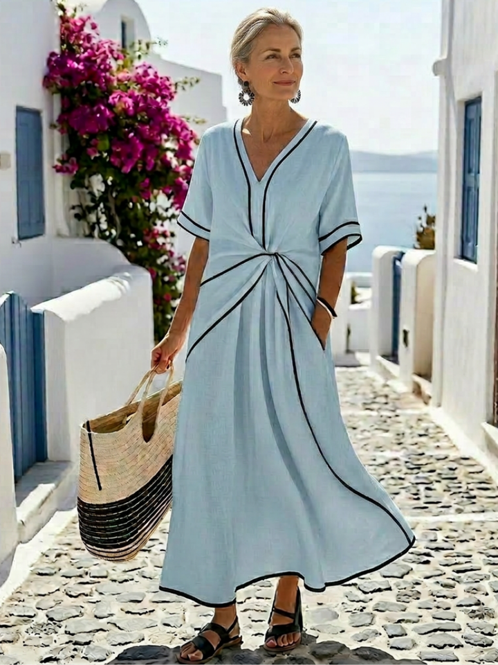 Linnea | Abito Midi Scollo a V