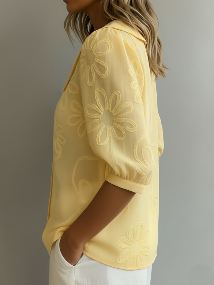 Aurélie™ | Blusa Leggera Floreale Eleganza Naturale