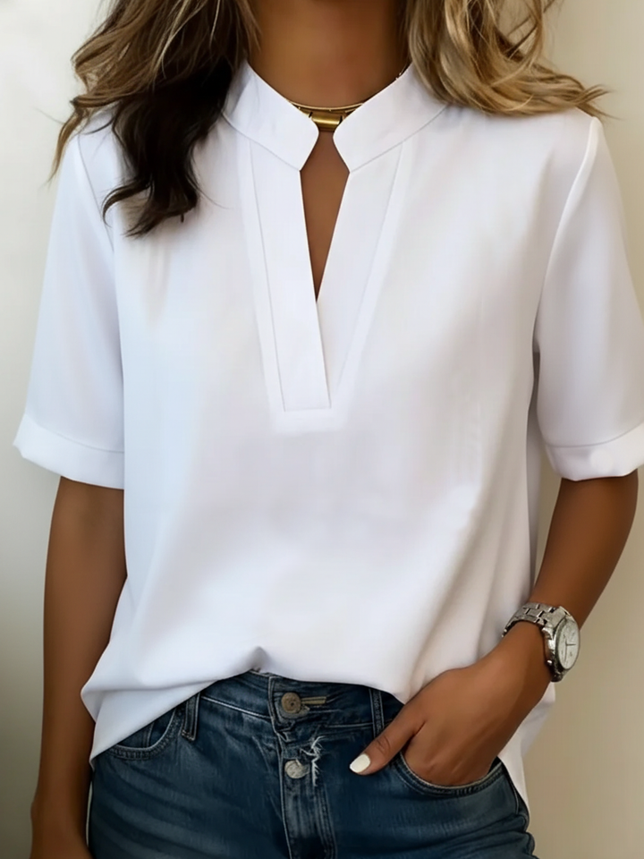 Élise | Blusa Elegante con Collo Raffinato