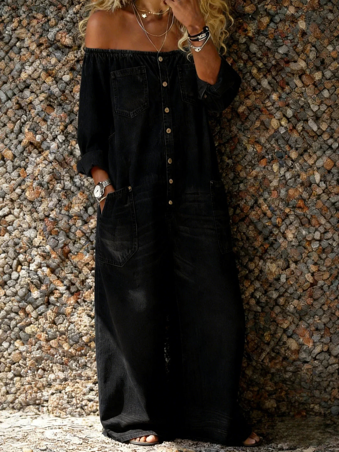 Sophia | Tuta Casual con Spalle Scoperte