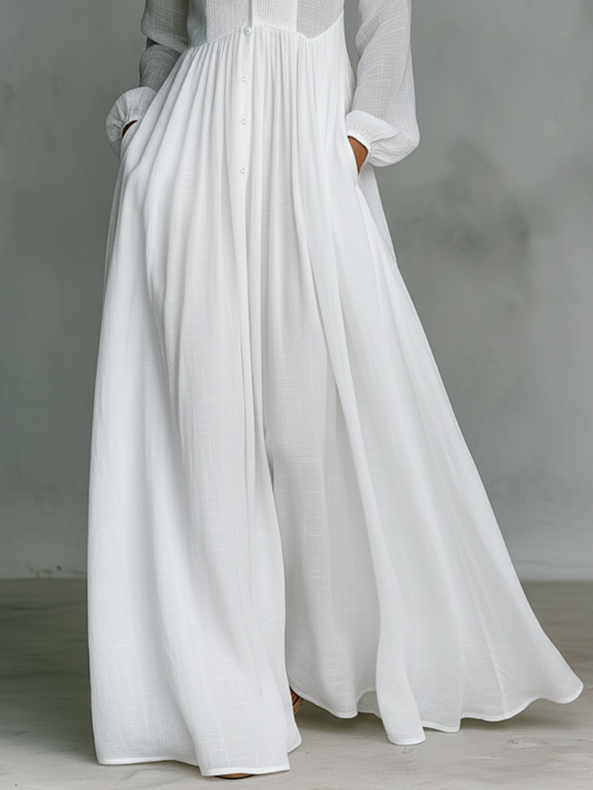 Amelia | Elegantní maxi šaty s knoflíky