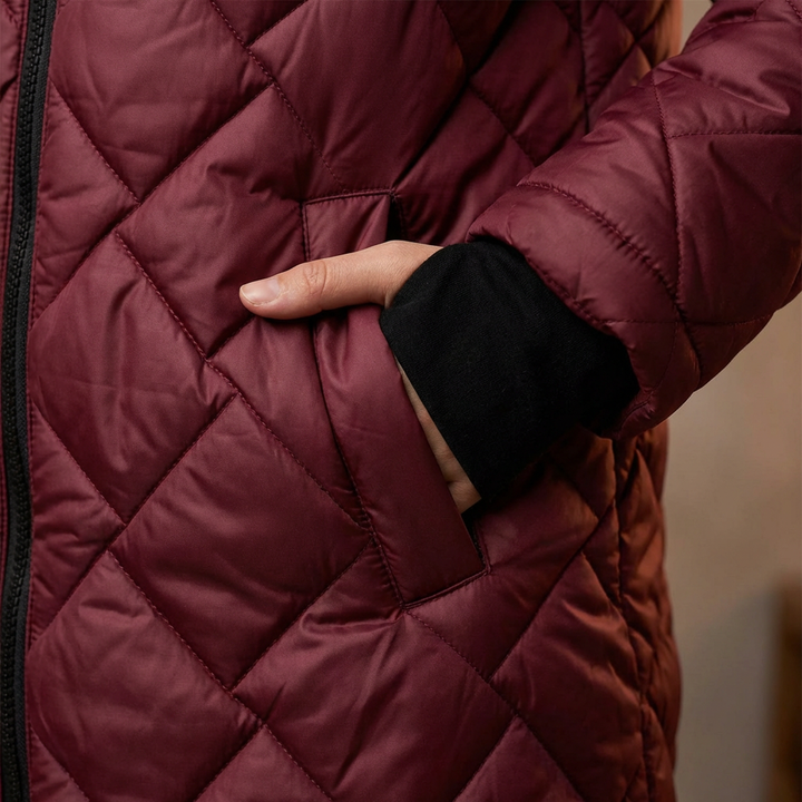 Maison™ | Prošívaná péřová bunda s kapucí