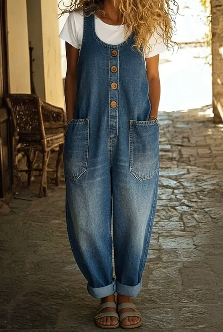 Saylor | Salopette in Denim Lavato Vintage