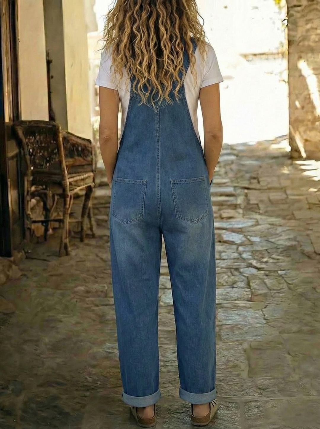 Jade™ | Salopette in Denim Casual con Spalline Regolabili