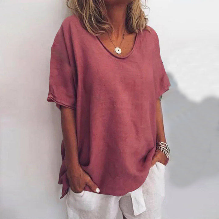 ANNA: BLUSA COMODA E AMPIA SULLE ROTONDITA’
