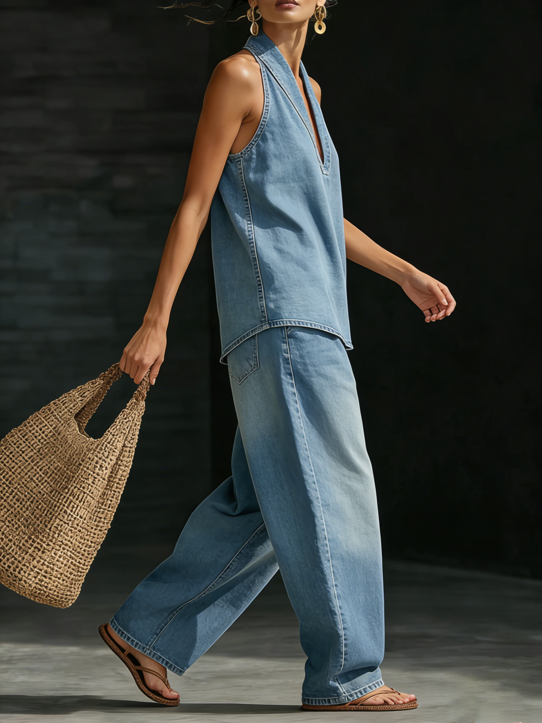 MARY™ | Set Due Pezzi in Denim — Stile Senza Sforzo