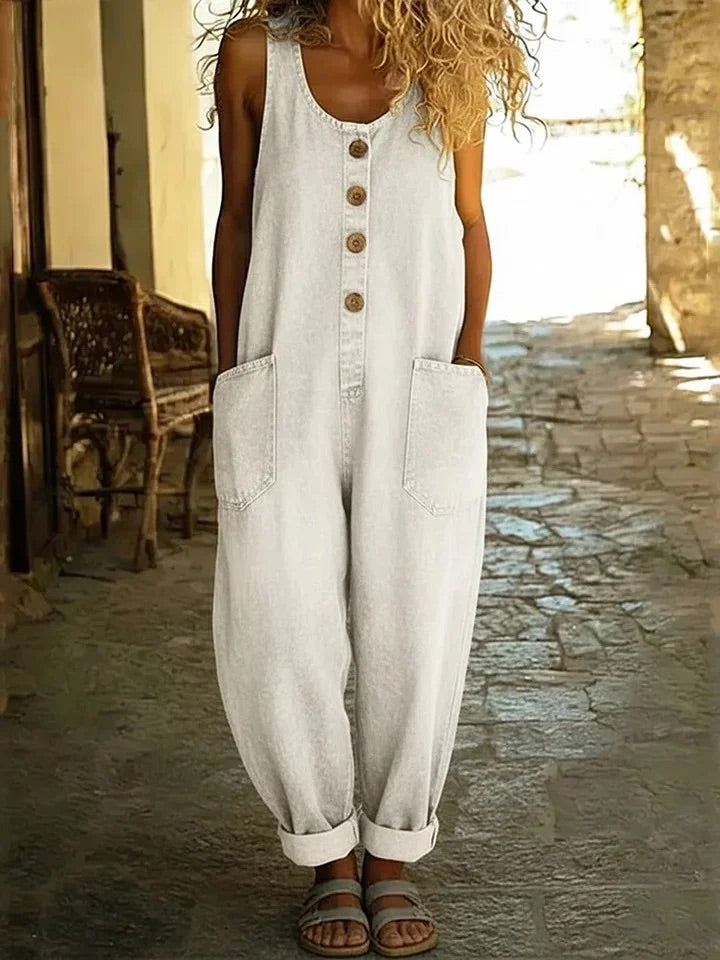Saylor | Salopette in Denim Lavato Vintage