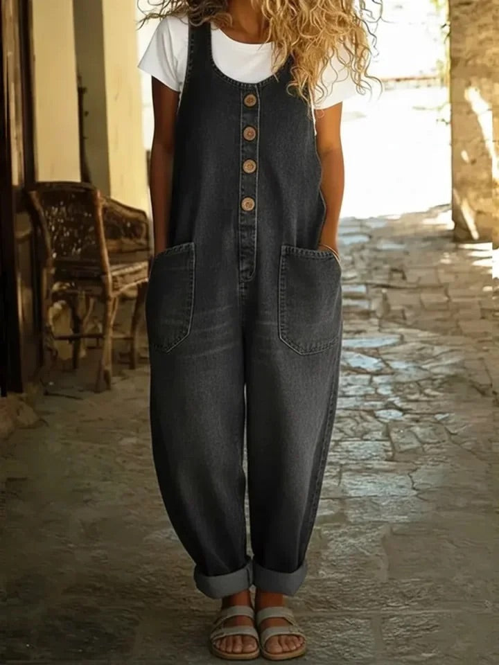 Saylor | Salopette in Denim Lavato Vintage