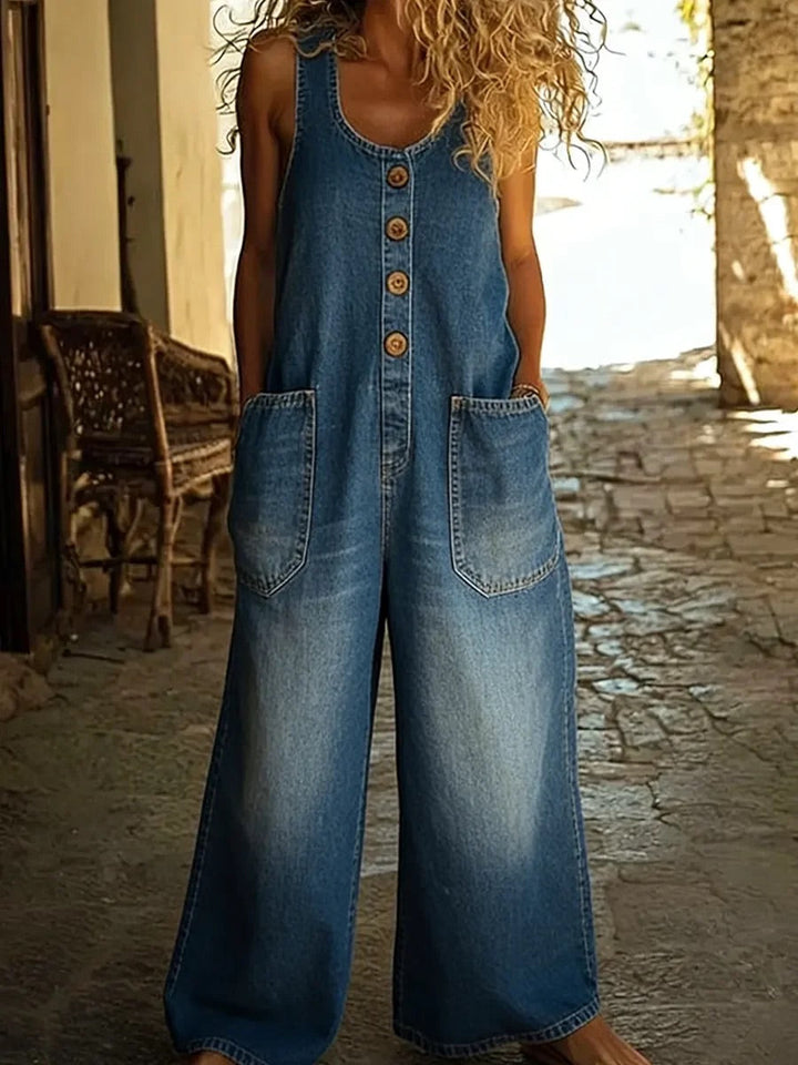 Saylor | Salopette in Denim Lavato Vintage